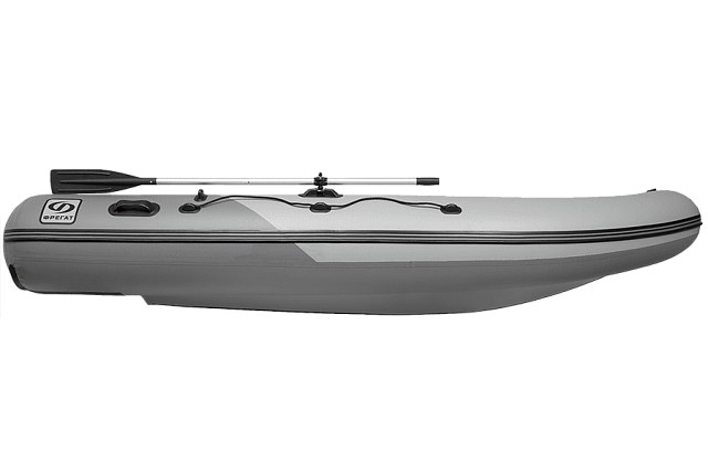 Лодка ПВХ Фрегат 430 С серая