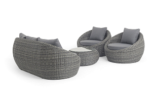 Лаун-зона 4SIS Барселона, цвет графит, садовая мебель