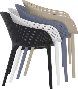 Кресло Siesta Contract Sky Pro Цвет: бежевый для дачи Кресло Siesta Contract Sky Pro Цвет: бежевый, садовая мебель