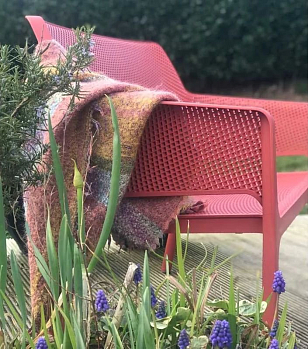 Диван Nardi Net Bench Цвет: коралловый, садовая мебель