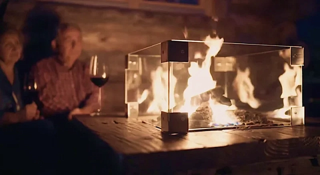 Уличный газовый стол камин Clifton Lounge Table Grey (без столешницы) 