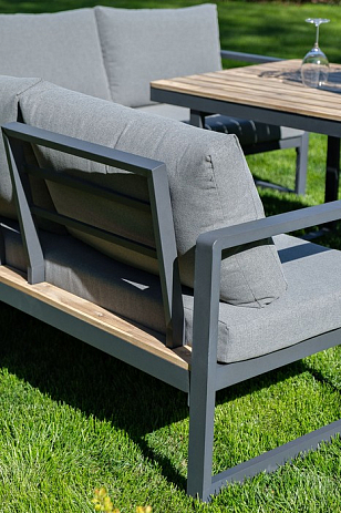 Лаунж зона Joygarden Topa с обеденным столом, садовая мебель