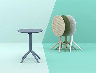 Стол Siesta Contract Sky Ø60 Цвет: черный, садовая мебель