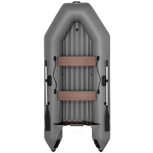 Лодка ПВХ Фрегат 320 Е (НДНД) серая для отдыха за городом Лодка ПВХ Фрегат 320 Е (НДНД) серая для хобби и пикника