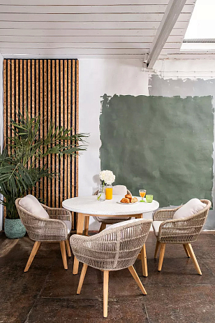 Обеденная группа из тика Joygarden Talara S, садовая мебель