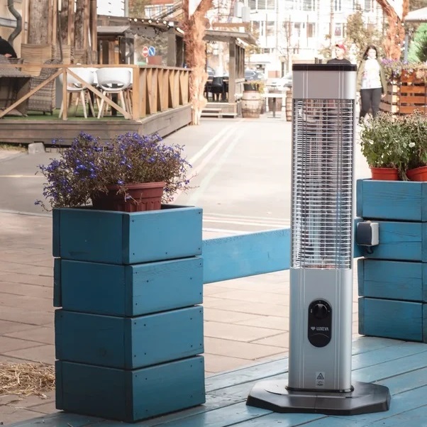 Уличный электрический обогреватель Luxeva TS silver 2000 