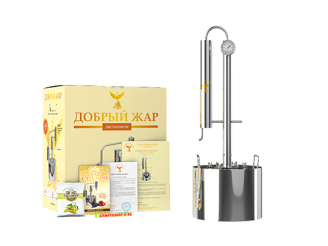Самогонный аппарат "Добрый Жар" Профи с классическим перегонным кубом 15л