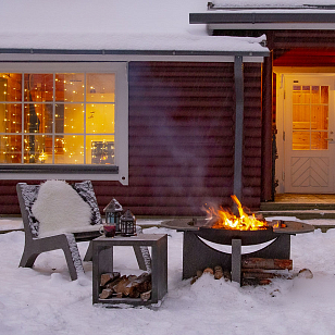 Дровница из бетона Concretika DR 45 для сада и загородного дома Дровница из бетона Concretika DR 45, уличное оборудование