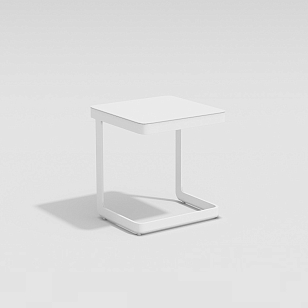 Столик для шезлонга Gardenini Villino Белый, садовая мебель