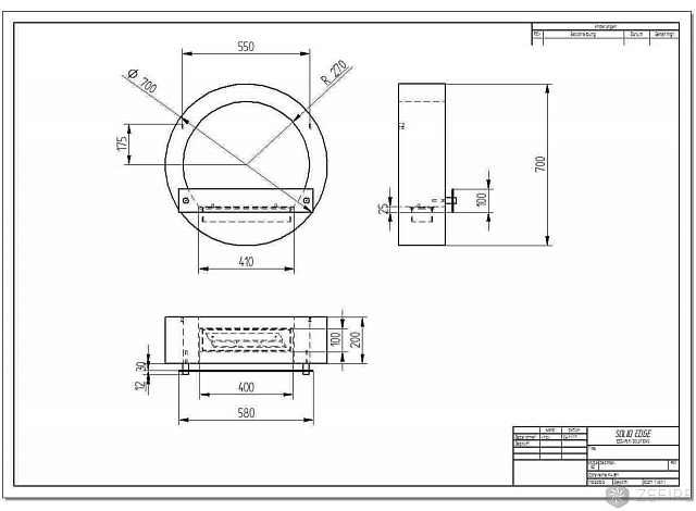Биокамин ZeFire Enigma Black