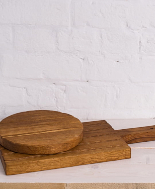 Набор разделочных досок Fuga "Поле" вытянутая + круглая Цвет: светлый, товары для загородного дома