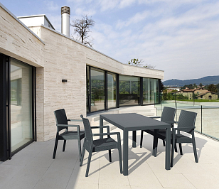 Кресло Siesta Contract Ibiza Цвет: антрацит для дачи Кресло Siesta Contract Ibiza Цвет: антрацит, садовая мебель