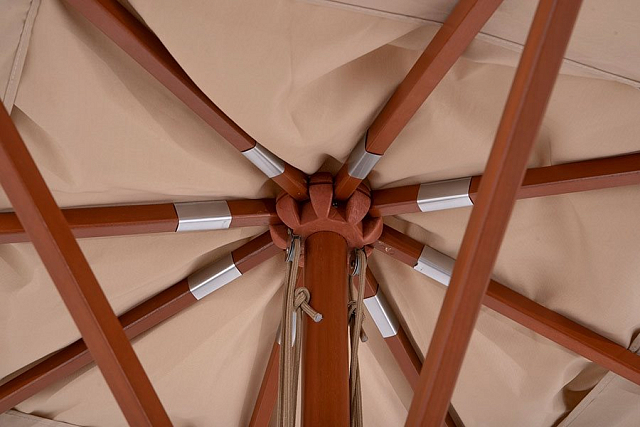 Зонт на центральной деревянной опоре 4SIS Джулия 3x3 