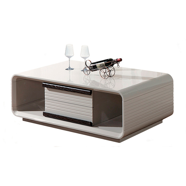 Столик-тумба журнальный Paoli Velvet Цвет: серый беж