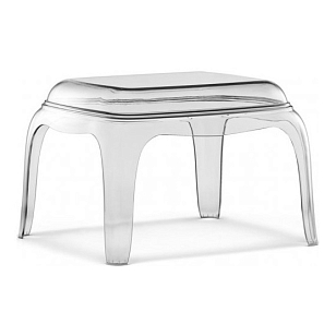 Стол-пуф Pedrali Pasha Цвет: бесцветный для дачи Стол-пуф Pedrali Pasha Цвет: бесцветный, садовая мебель