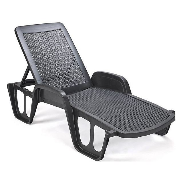 Шезлонг Garden Rattan Pool Цвет: антрацит 