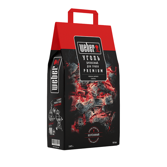 Уголь древесный Weber 3 кг