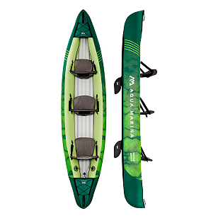 Каноэ надувное трехместное с веслами Aqua Marina Ripple-370 12'2" S22 для серфинга Каноэ надувное трехместное с веслами Aqua Marina Ripple-370 12'2" S22