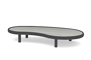 Лаунж зона (диван и овальный столик) Brafritid Gotland антрацит/серый, алюминий, садовая мебель