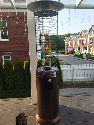 Уличный газовый обогреватель WWT 13D Pro Brown mini, уличное оборудование