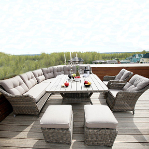 Комплект мебели из искусственного ротанга Lite Sorrento, садовая мебель