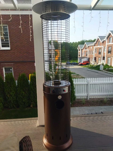 Уличный газовый обогреватель WWT 13D Pro Brown mini 