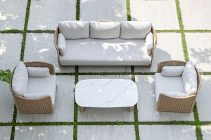 Лаунж-зона 4SIS Аликанте, цвет соломенный, садовая мебель