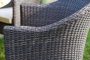 Обеденная группа Joygarden Modena 120 см на 4 персоны с креслами, садовая мебель