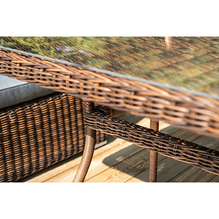 Обеденная группа 4SIS Моккачино, цвет коричневый, садовая мебель