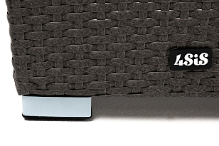 Кашпо 4SIS Капучино, цвет графит, уличное оборудование