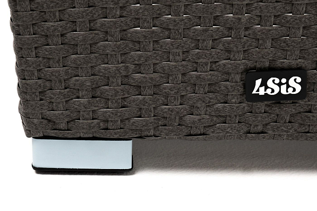 Кашпо 4SIS Капучино, цвет графит 