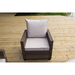 Лаунж-зона 4SIS Бостон, цвет коричневый для дачи Лаунж-зона 4SIS Бостон, цвет коричневый, садовая мебель