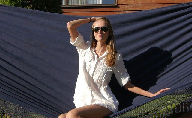 Гамак двухместный Lite Tulip синий