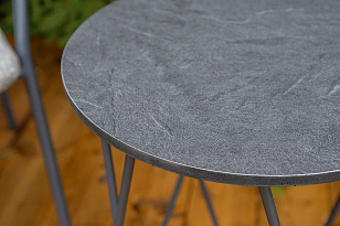 Кофейный комплект Марокко, цвет темно-серый, садовая мебель