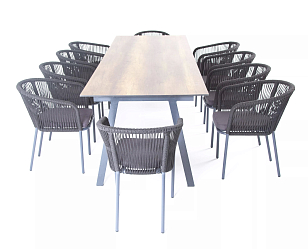 Обеденная группа 4SIS Куба на 10 персон, садовая мебель
