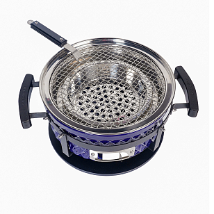 Настольный керамический гриль Diamond Egg Tabletop Grill Цвет: синий для сада