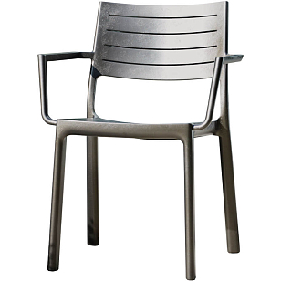 Стул Keter Metaline под чугун для дачи Стул Keter Metaline под чугун, садовая мебель