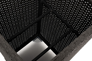 Кашпо 4SIS Капучино, цвет графит, уличное оборудование