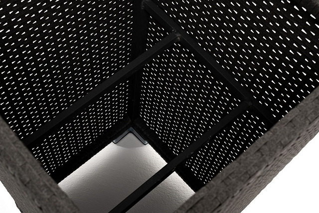 Кашпо 4SIS Капучино, цвет графит 