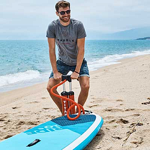 Насос для SUP-доски двойной RED PADDLE TITAN PUMP для серфинга Насос для SUP-доски двойной RED PADDLE TITAN PUMP