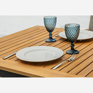 Обеденный комплект Lite Oscar со столешницей из тика, садовая мебель