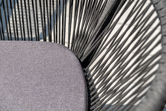 Обеденная группа 4SIS Форли на 4 персоны с квадратным столом Цвет: серый гранит 