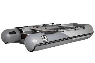 Лодка ПВХ Фрегат 370 Air (НДНД) серая для отдыха за городом Лодка ПВХ Фрегат 370 Air (НДНД) серая для хобби и пикника