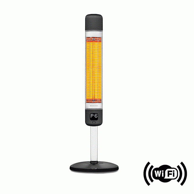 Уличный электрический обогреватель Luxeva FR SMART black 2500 