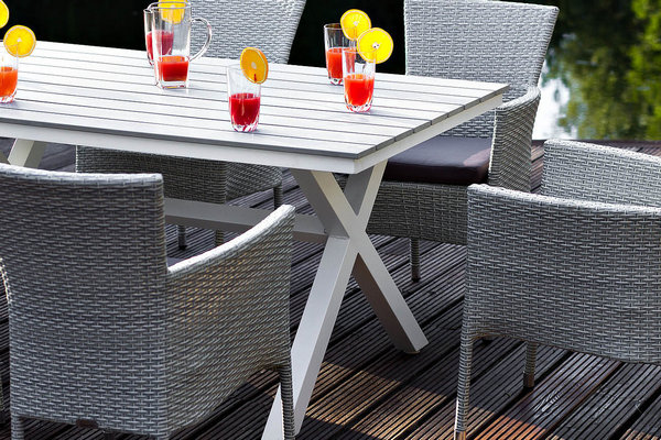 Обеденная группа Joygarden Aroma светло-серая 