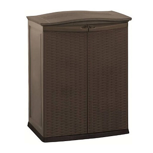 Уличная тумба Keter Rattan Style Base коричневый, садовая мебель
