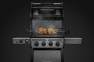 газовый гриль napoleon freestyle 425 sib (с ик горелкой 2/3 и дверцей)