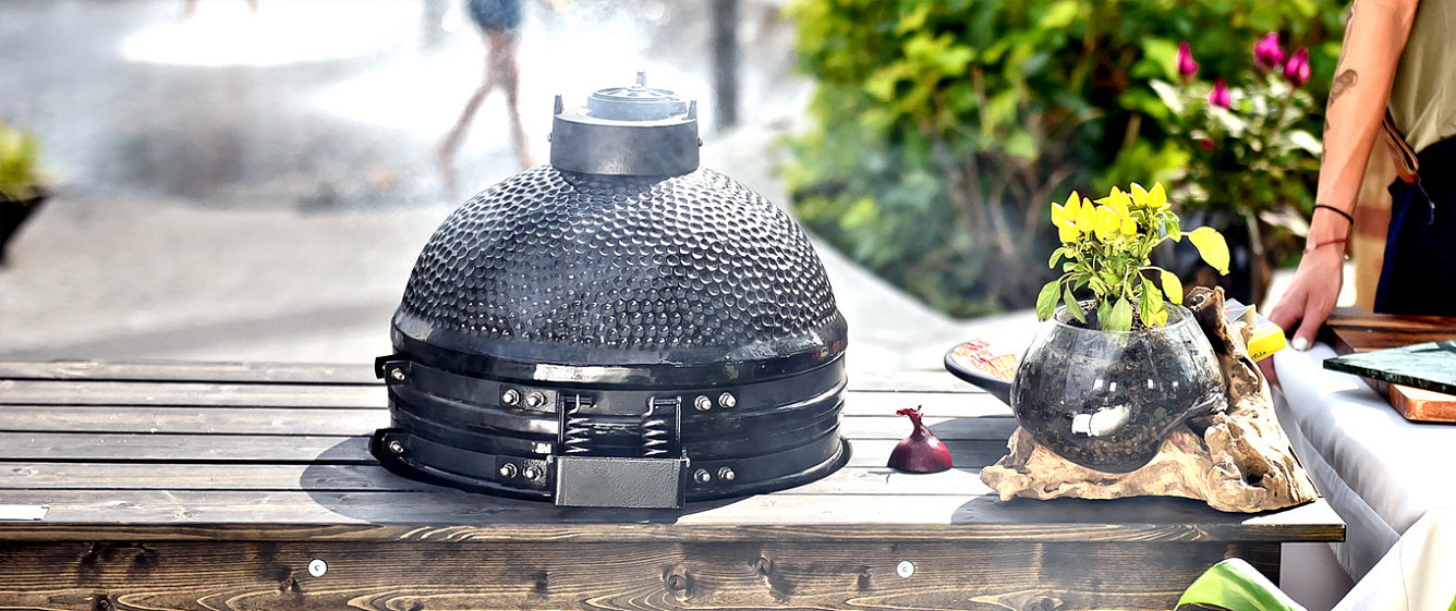 керамический гриль kamado bono minimo