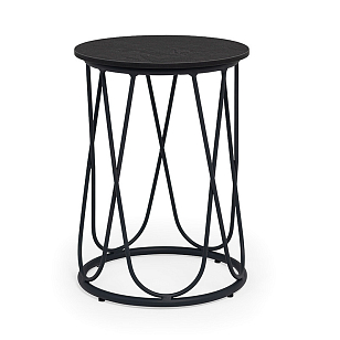 Стол журнальный 4SIS Перу, каркас темно-серый муар, столешница "серый гранит", садовая мебель