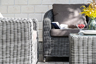 Лаунж зона 4SIS Кон Панна, цвет графит, садовая мебель